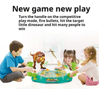 Children's Two-Player Battle Catapult Dinosaur Board Game Pinball Catapult Toy Parent-Child Interactive Educational Toy