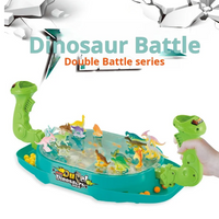 Children's Two-Player Battle Catapult Dinosaur Board Game Pinball Catapult Toy Parent-Child Interactive Educational Toy