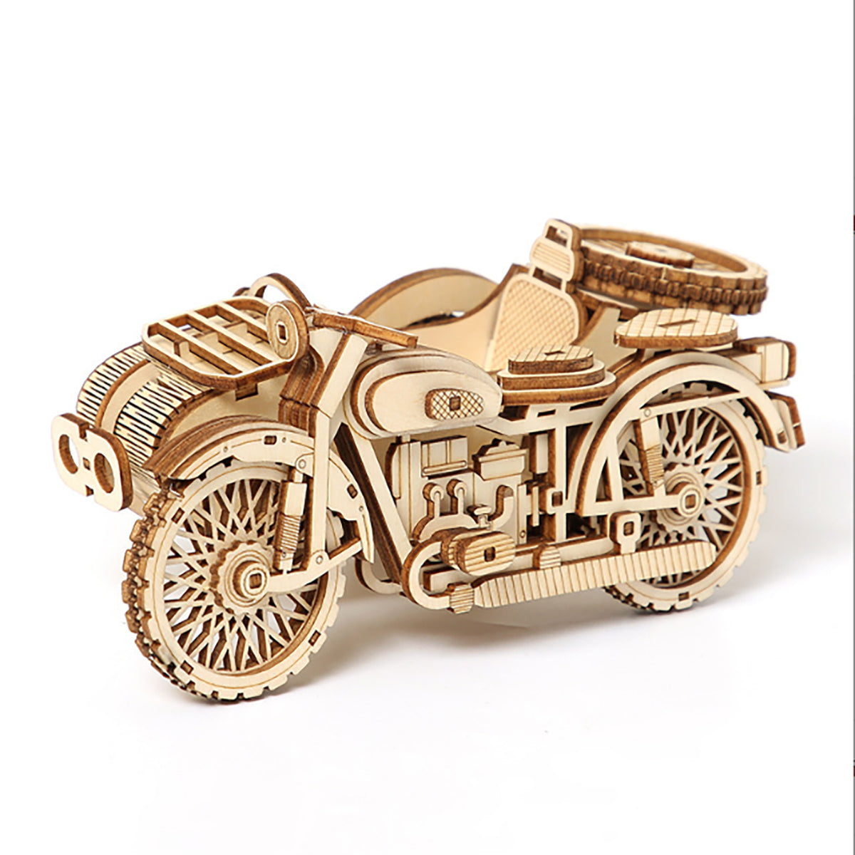 Tricycle 3D Wooden Puzzle Scale Model,DIY Model Kit, Handcraft Gift,Home Decoration,Mechanical Model Kit, Building Toy