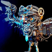 3D Puzzle Steampunk Owl Model Building Kits DIY Metal Assembly Eagle Toy Animal Model Toy for Kids Adults Gift