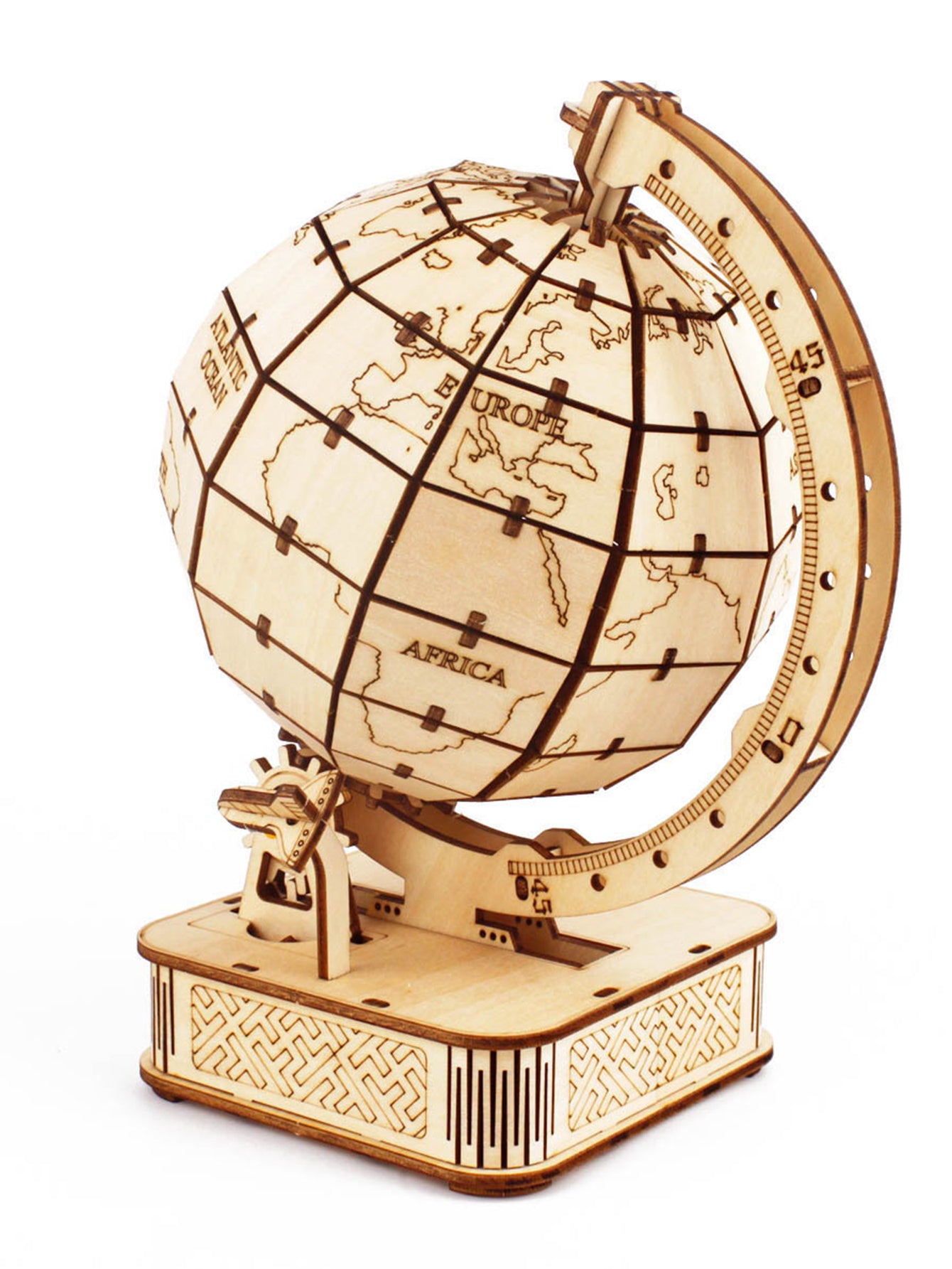 3D Wooden Puzzle Globe. Model kits DIY Crafts Handmade Christmas Gifts