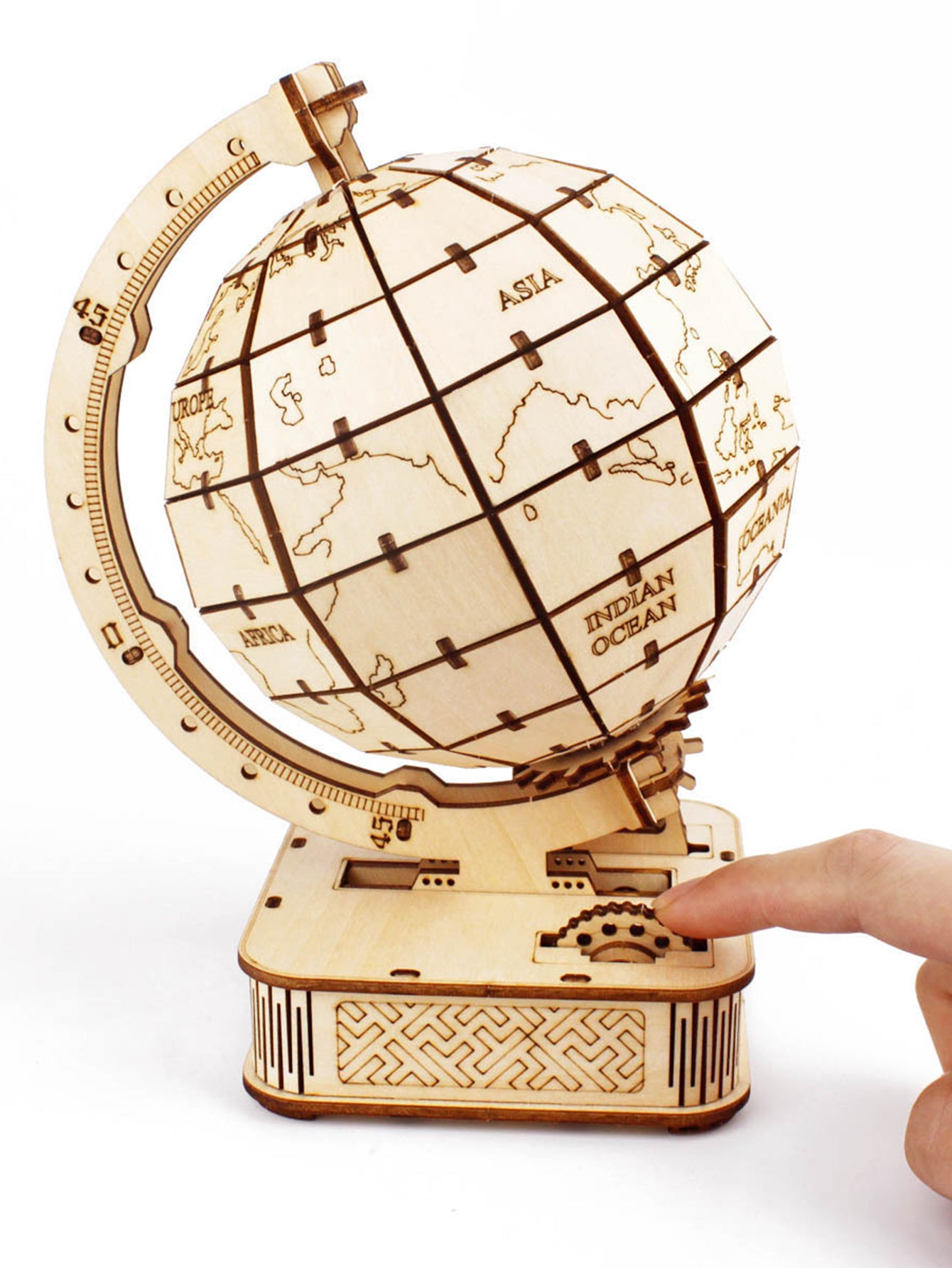 3D Wooden Puzzle Globe. Model kits DIY Crafts Handmade Christmas Gifts