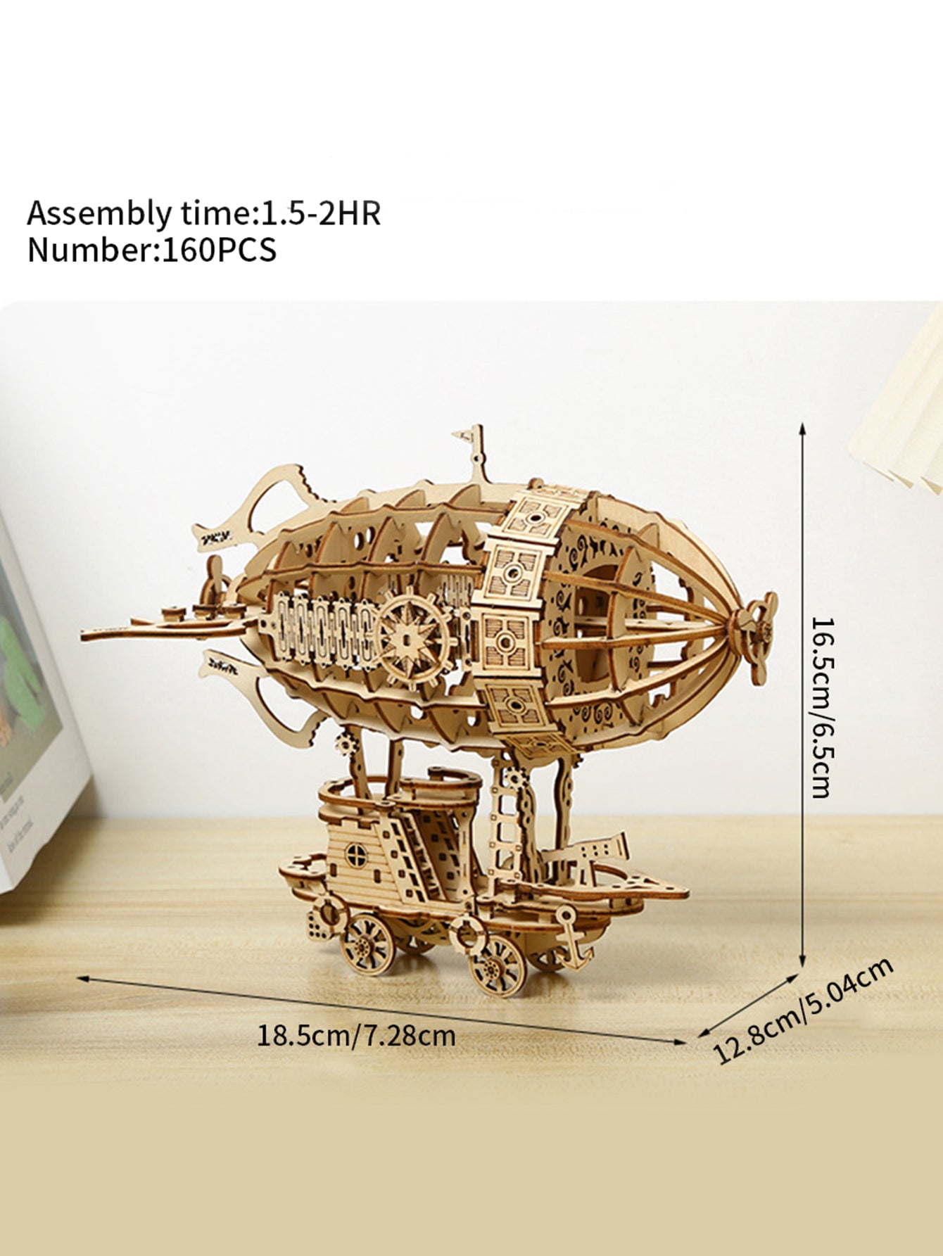 3D Wooden Puzzle Airship Model